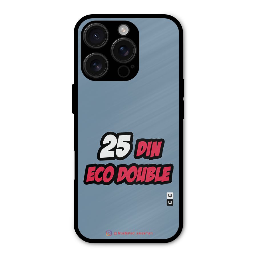 25 Din Eco Double SteelBlue Shockproof Hybrid Protection (Metal + TPU) Back Case Cover