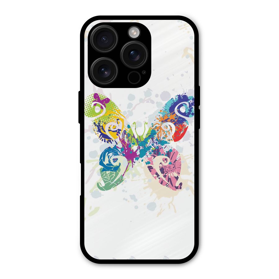 Abstract Butterfly Shockproof Hybrid Protection (Metal + TPU) Back Case Cover