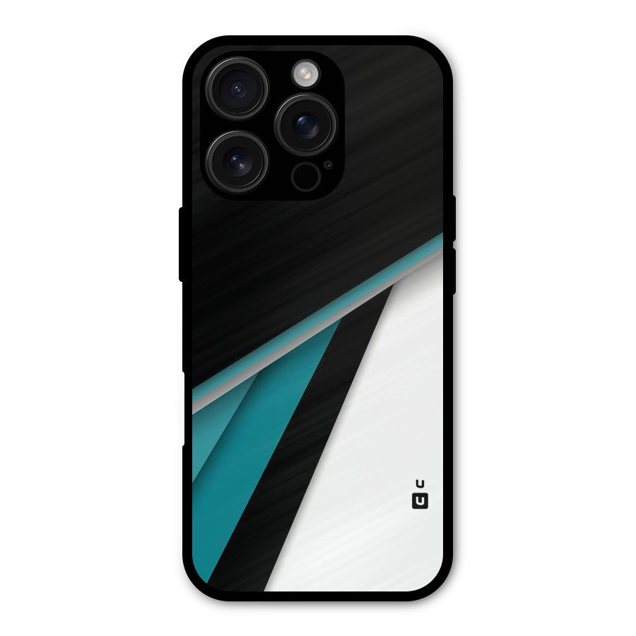Abstract Lines Of Blue Shockproof Hybrid Protection (Metal + TPU) Back Case Cover