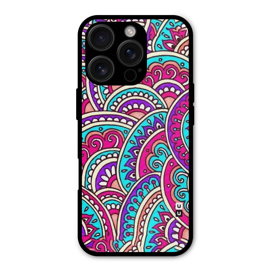 Abstract Rangoli Design Shockproof Hybrid Protection (Metal + TPU) Back Case Cover