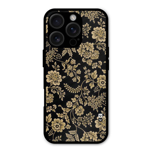 Aesthetic Golden Design Shockproof Hybrid Protection (Metal + TPU) Back Case Cover