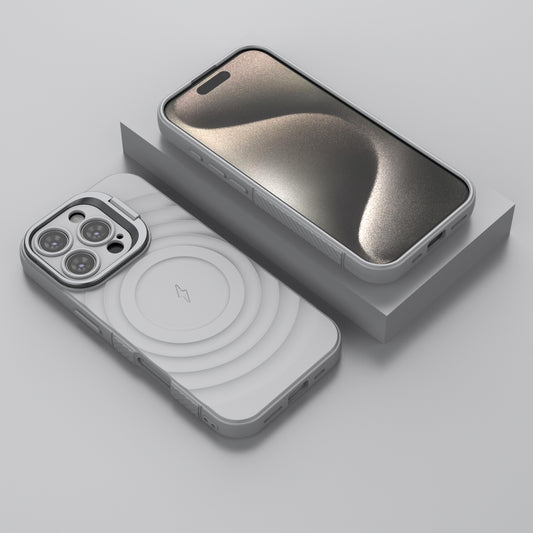 American Silver - TitanShield Wave Silicone Magsafe Back Case Cover
