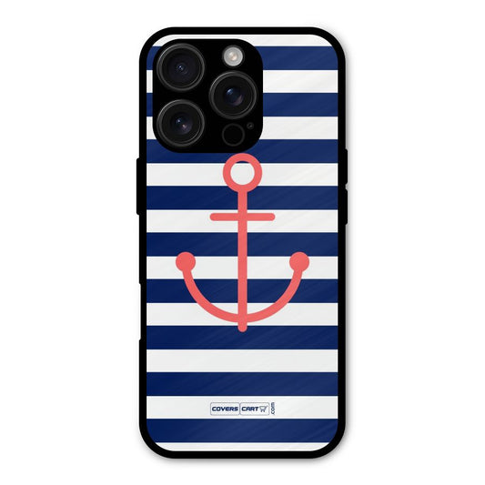 Anchor Stripes Shockproof Hybrid Protection (Metal + TPU) Back Case Cover