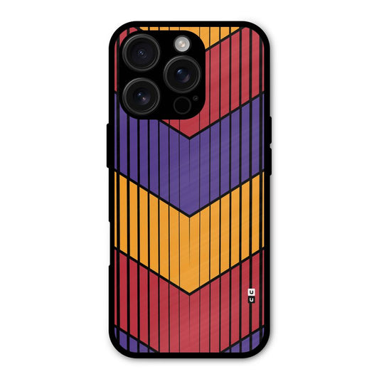 Angular Stripes Shockproof Hybrid Protection (Metal + TPU) Back Case Cover