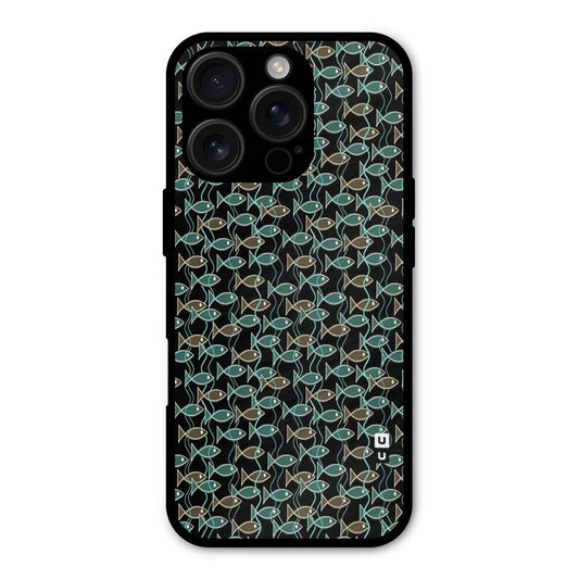 Animated Fishes Art Pattern Shockproof Hybrid Protection (Metal + TPU) Back Case Cover