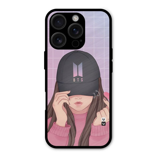 Anime Beautiful BTS Girl Shockproof Hybrid Protection (Metal + TPU) Back Case Cover