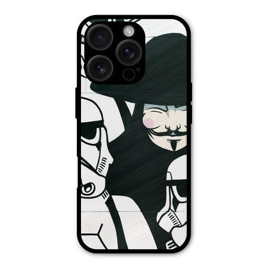 Anonymous Hat Shockproof Hybrid Protection (Metal + TPU) Back Case Cover