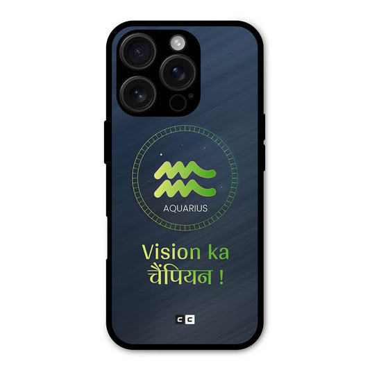 Aquarius Vision Shockproof Hybrid Protection (Metal + TPU) Back Case Cover