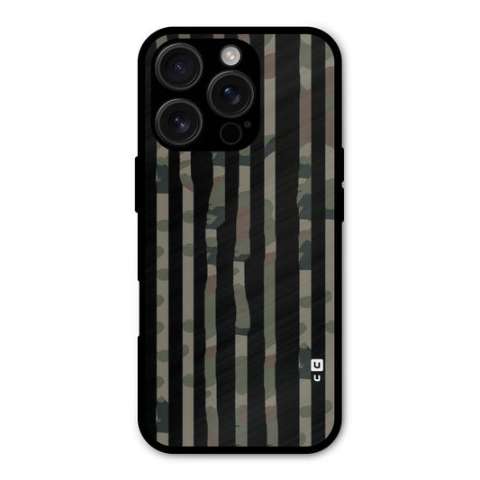 Army Stripes Shockproof Hybrid Protection (Metal + TPU) Back Case Cover