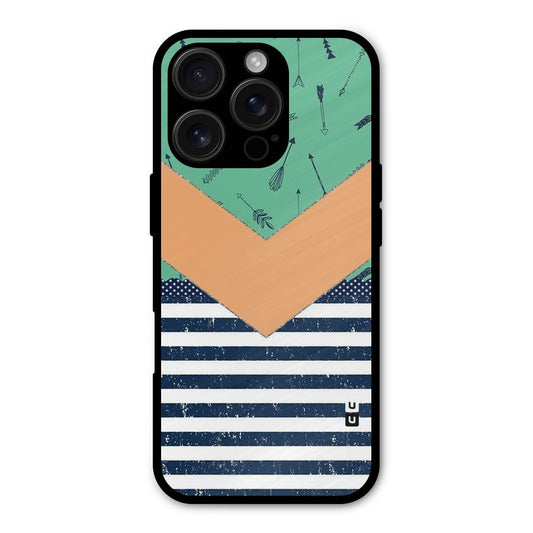 Arrows and Stripes Shockproof Hybrid Protection (Metal + TPU) Back Case Cover