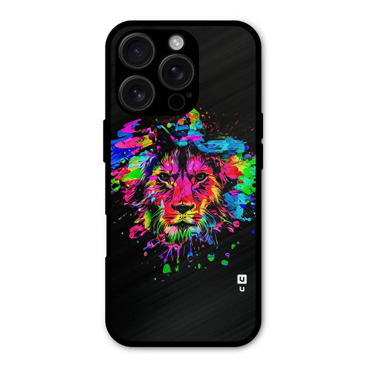 Artistic Lion Art Splash Shockproof Hybrid Protection (Metal + TPU) Back Case Cover