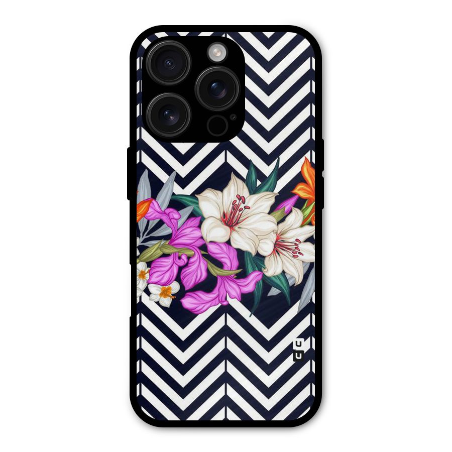 Artsy ZigZag Floral Shockproof Hybrid Protection (Metal + TPU) Back Case Cover