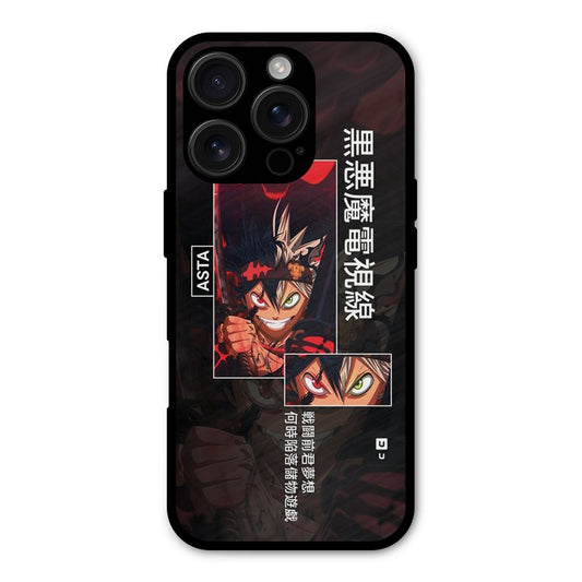 Asta Black Clover Shockproof Hybrid Protection (Metal + TPU) Back Case Cover