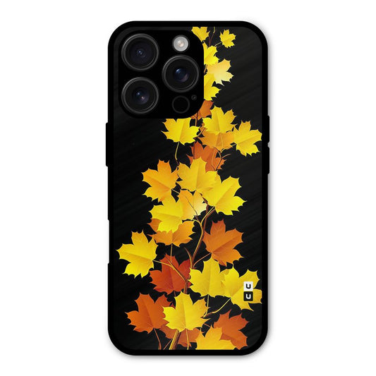 Autumn Forest Leaves Shockproof Hybrid Protection (Metal + TPU) Back Case Cover