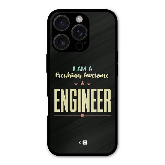 Awesome Engineer Shockproof Hybrid Protection (Metal + TPU) Back Case Cover