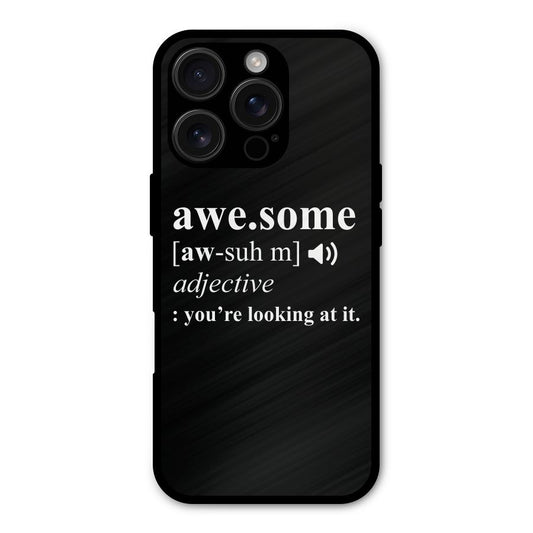 Awesome Looking at it Shockproof Hybrid Protection (Metal + TPU) Back Case Cover