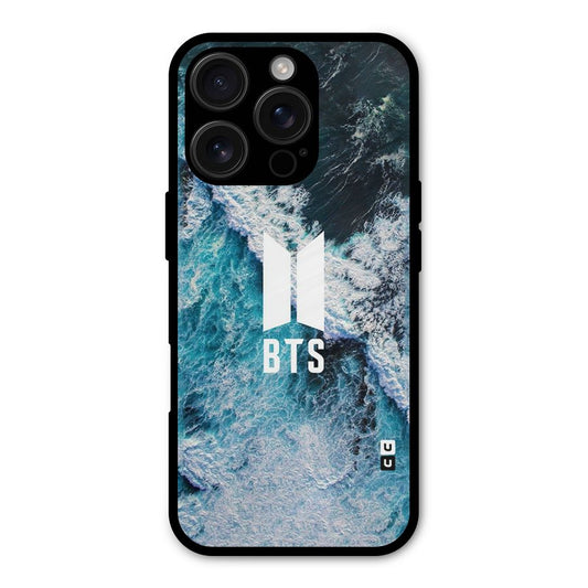 BTS Ocean Waves Shockproof Hybrid Protection (Metal + TPU) Back Case Cover
