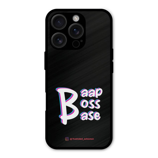 Baap Boss Base Black Shockproof Hybrid Protection (Metal + TPU) Back Case Cover