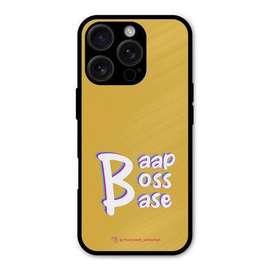 Baap Boss Base Mustard Yellow Shockproof Hybrid Protection (Metal + TPU) Back Case Cover