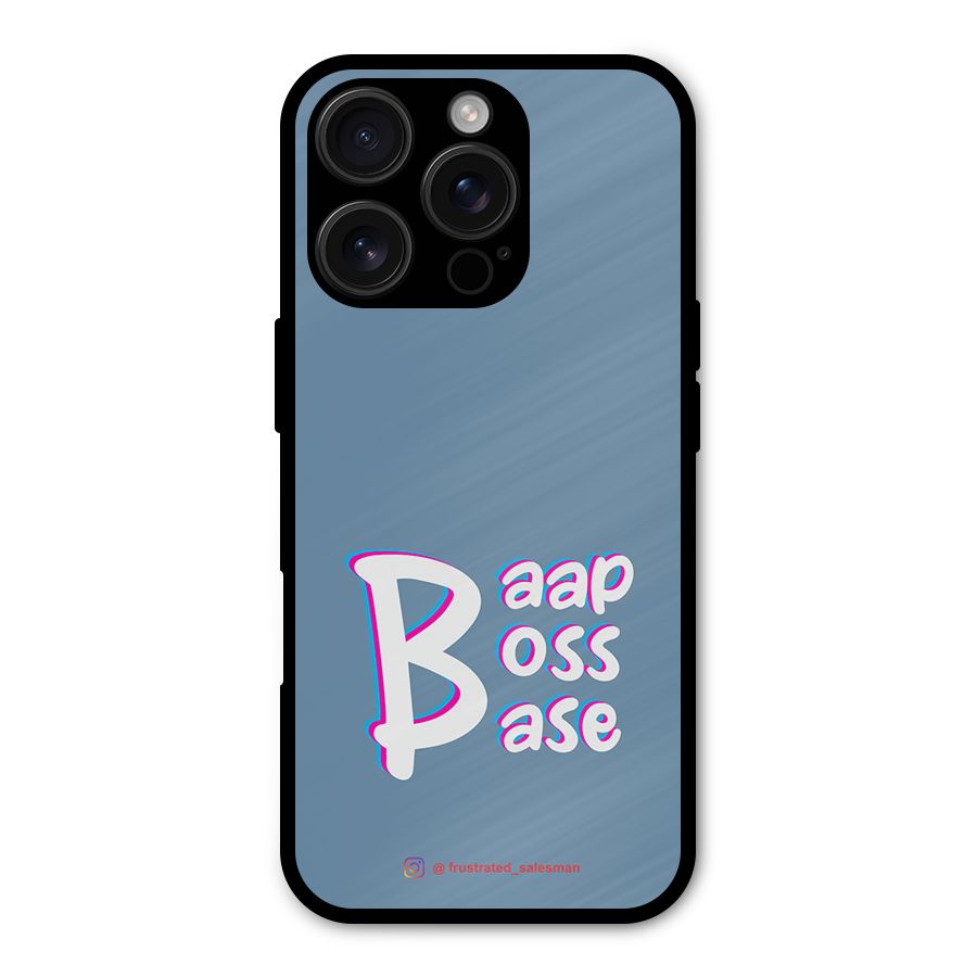 Baap Boss Base SteelBlue Shockproof Hybrid Protection (Metal + TPU) Back Case Cover