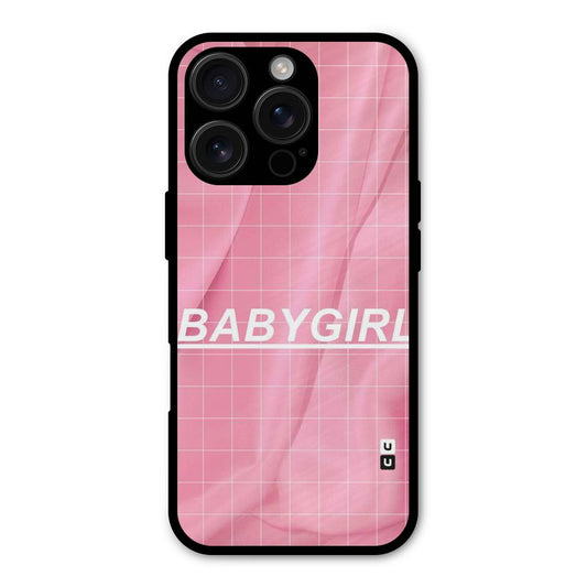 Baby Girl Check Shockproof Hybrid Protection (Metal + TPU) Back Case Cover