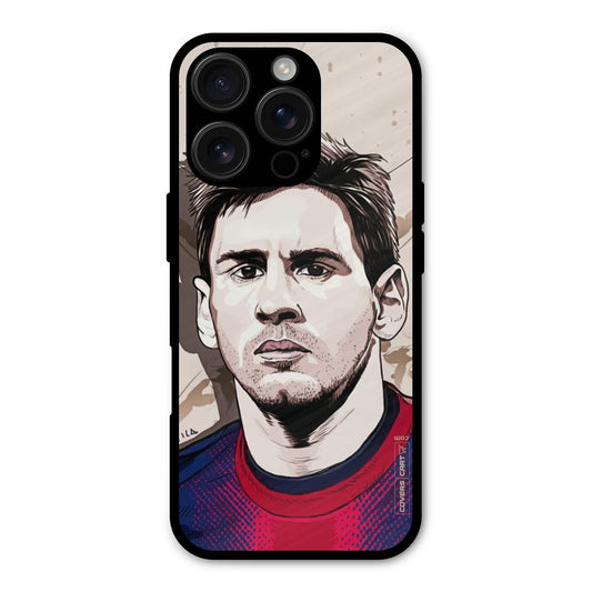 Barca King Messi Shockproof Hybrid Protection (Metal + TPU) Back Case Cover