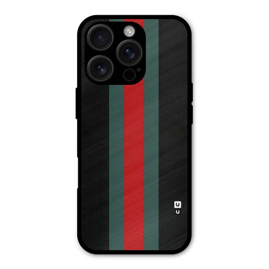 Basic Colored Stripes Shockproof Hybrid Protection (Metal + TPU) Back Case Cover