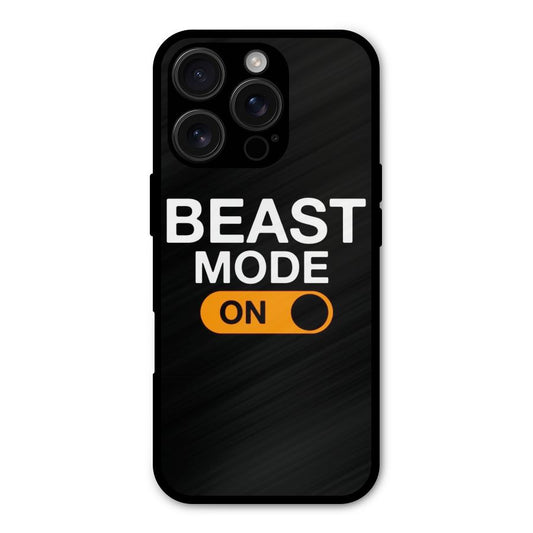 Beast Mode Switched On Shockproof Hybrid Protection (Metal + TPU) Back Case Cover