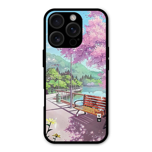 Beautiful Cherry Blossom Landscape Shockproof Hybrid Protection (Metal + TPU) Back Case Cover