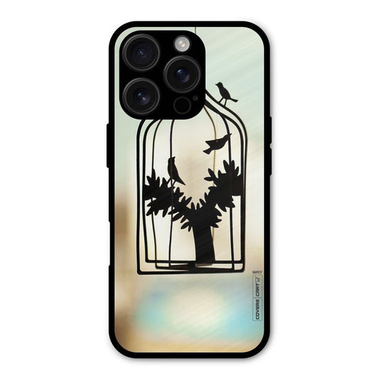 Beautiful Pegion Cage Shockproof Hybrid Protection (Metal + TPU) Back Case Cover