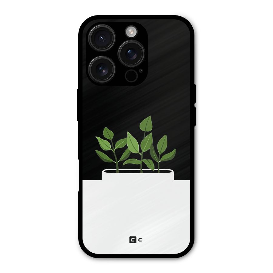 Beautiful Plant Pot Minimalistic Shockproof Hybrid Protection (Metal + TPU) Back Case Cover