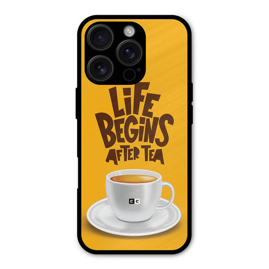 Begins After Tea Shockproof Hybrid Protection (Metal + TPU) Back Case Cover