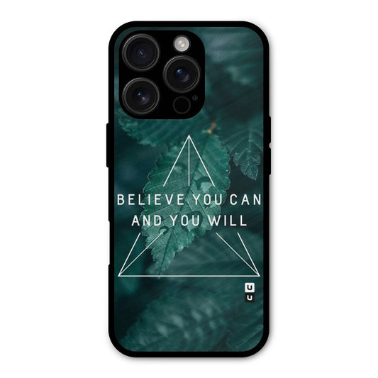 Believe You Can Motivation Shockproof Hybrid Protection (Metal + TPU) Back Case Cover