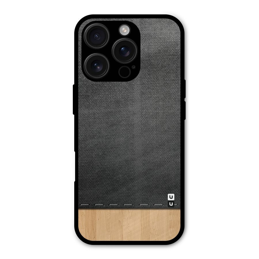 Bicolor Wood Texture Shockproof Hybrid Protection (Metal + TPU) Back Case Cover