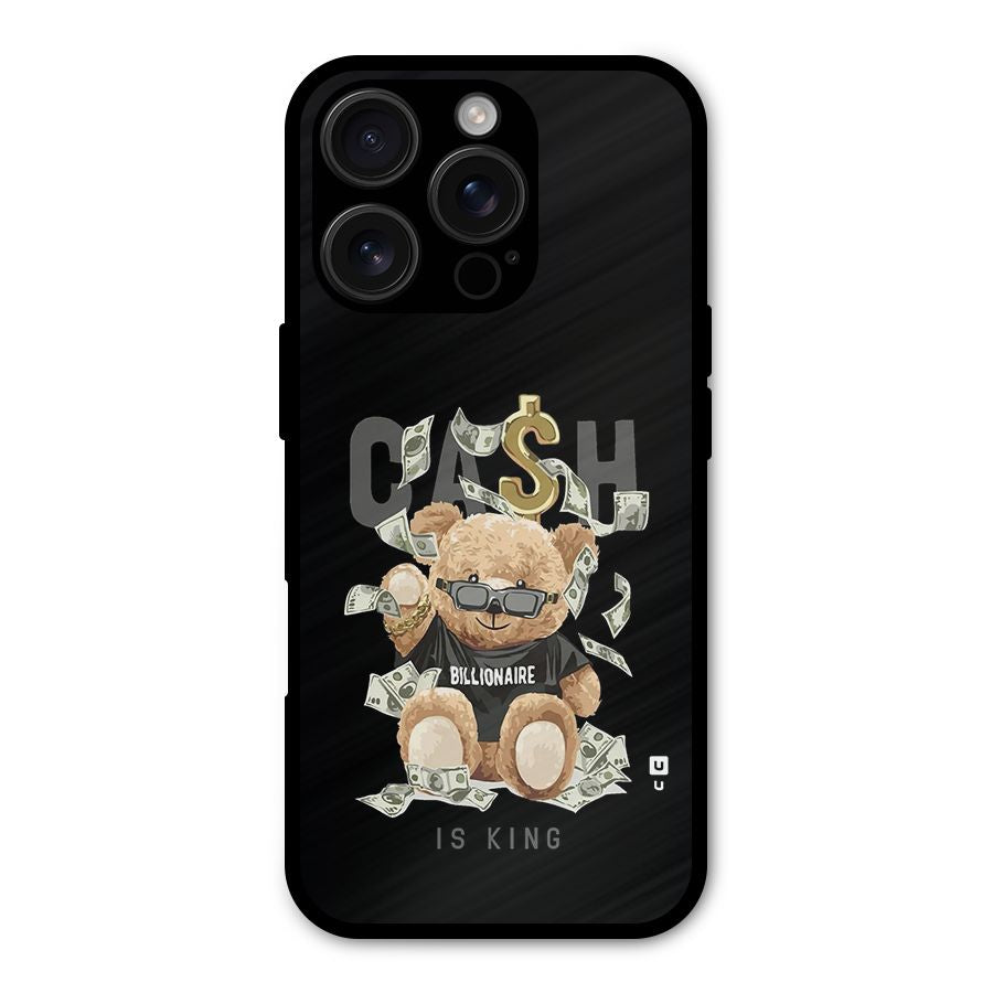Billionaire Teddy Shockproof Hybrid Protection (Metal + TPU) Back Case Cover