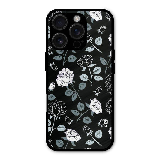 Black Artsy Bloom Shockproof Hybrid Protection (Metal + TPU) Back Case Cover