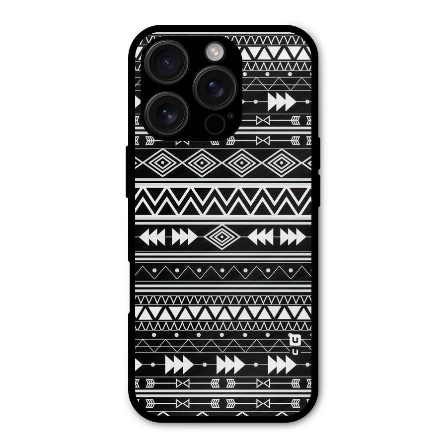 Black Aztec Creativity Shockproof Hybrid Protection (Metal + TPU) Back Case Cover