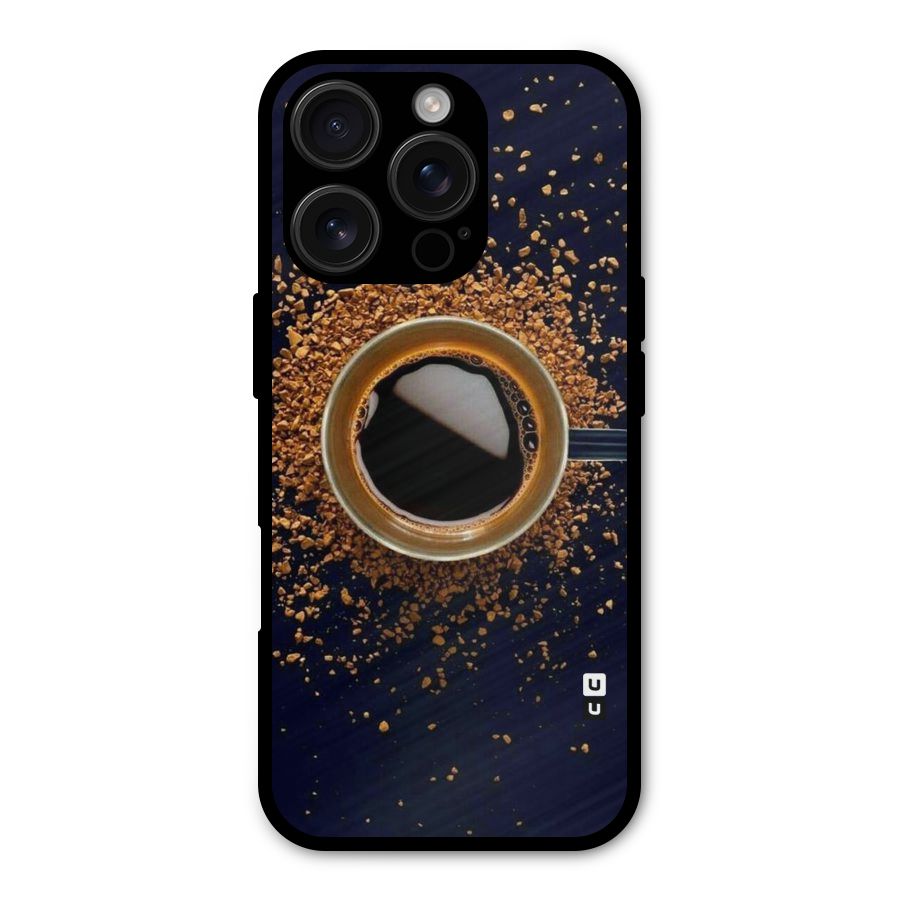 Black Coffee Shockproof Hybrid Protection (Metal + TPU) Back Case Cover