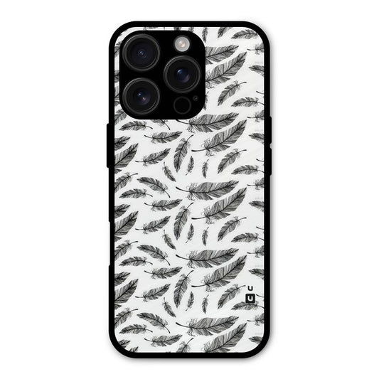 Black Feather Shockproof Hybrid Protection (Metal + TPU) Back Case Cover