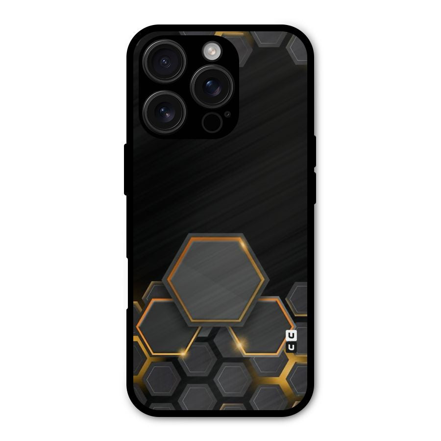 Black Gold Hexa Shockproof Hybrid Protection (Metal + TPU) Back Case Cover