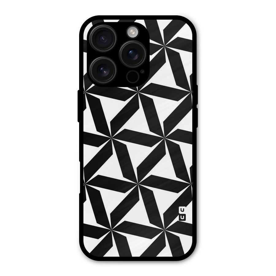 Black White Fan Design Shockproof Hybrid Protection (Metal + TPU) Back Case Cover