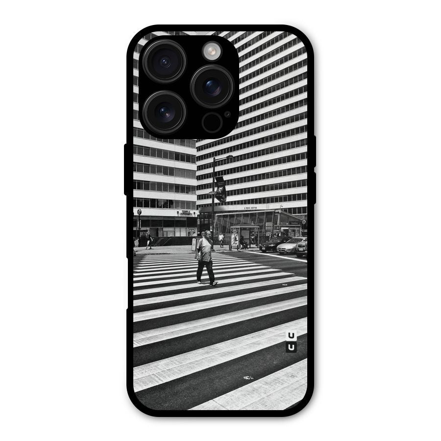 Black White Perspective Shockproof Hybrid Protection (Metal + TPU) Back Case Cover