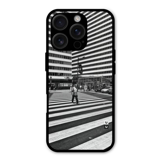 Black White Perspective Shockproof Hybrid Protection (Metal + TPU) Back Case Cover