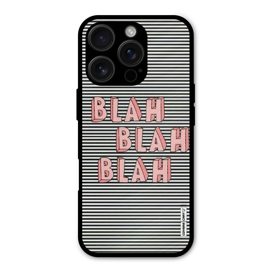 Blah Stripes Shockproof Hybrid Protection (Metal + TPU) Back Case Cover