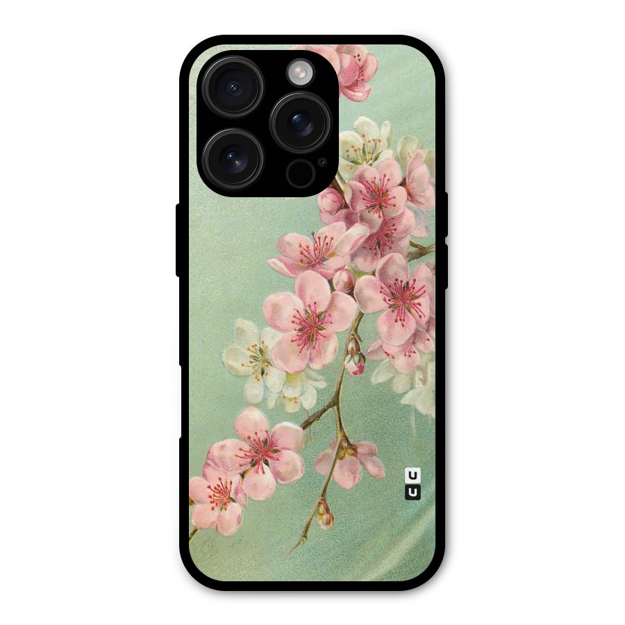 Blossom Cherry Design Shockproof Hybrid Protection (Metal + TPU) Back Case Cover