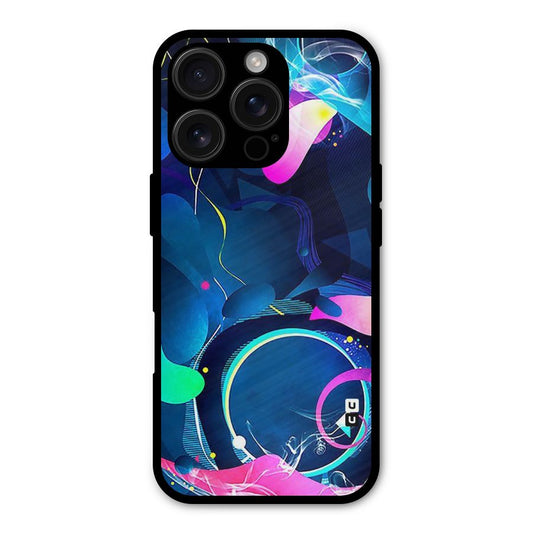 Blue Circle Flow Shockproof Hybrid Protection (Metal + TPU) Back Case Cover