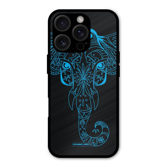 Blue Elephant Ethnic Shockproof Hybrid Protection (Metal + TPU) Back Case Cover