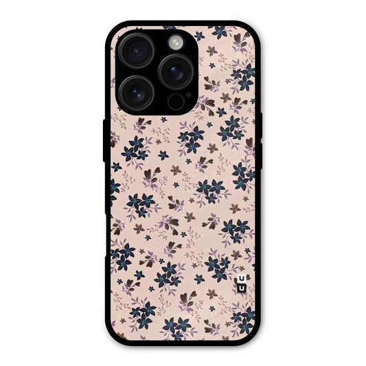 Blue Peach Floral Shockproof Hybrid Protection (Metal + TPU) Back Case Cover