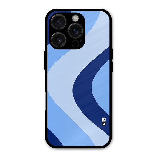 Blue Shade Curves Shockproof Hybrid Protection (Metal + TPU) Back Case Cover