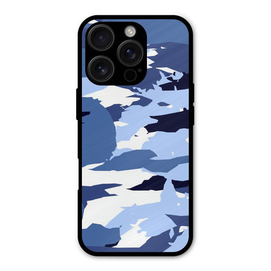 Blue White Canvas Shockproof Hybrid Protection (Metal + TPU) Back Case Cover